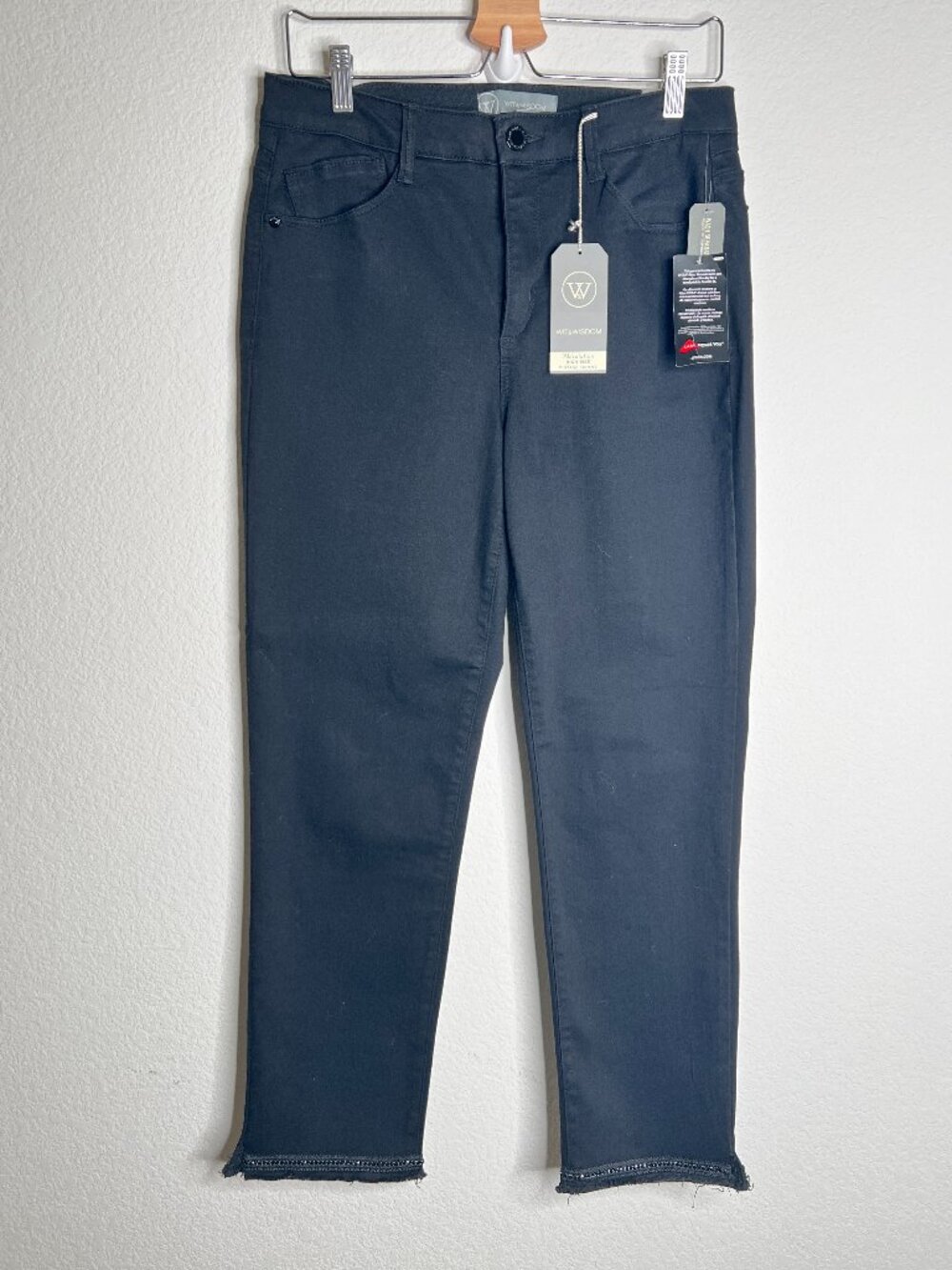 Wit & Wisdom Women's High Rise Skinny Jeans Raw Hem 10 NWT